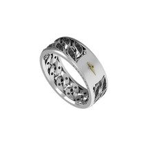 CESARE PACIOTTI ANELLO UOMO BLAZE PAVE'  ARGENTO 925 JPAN5040B-28 MISURA DITO 28