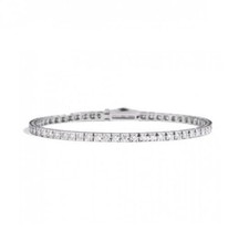 Bracciale Tennis in Oro Bianco 18k con Diamanti taglio Brillante - 2.62 ct.
