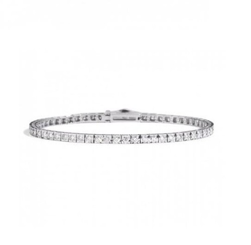 Bracciale tennis oro bianco - in,