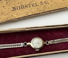 LONGINES orologio cocktail wristwatch donna lady 10k white gold oro bianco