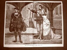 Londra nel 1879 Gaiety Theatre Scena dell' Ernani Opera di Giuseppe Verdi