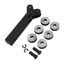 Set di utensili per zigrinatura tornio in metallo ruota ad alta resistenza 7 pezzi, con 0,5 mm/11353