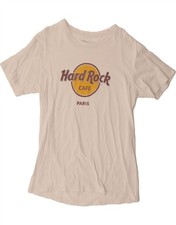 HARD ROCK CAFE T-shirt uomo grafica top grande bianco cotone DF01