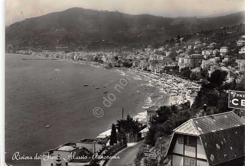 Cartolina alassio panorama - cartolina,
