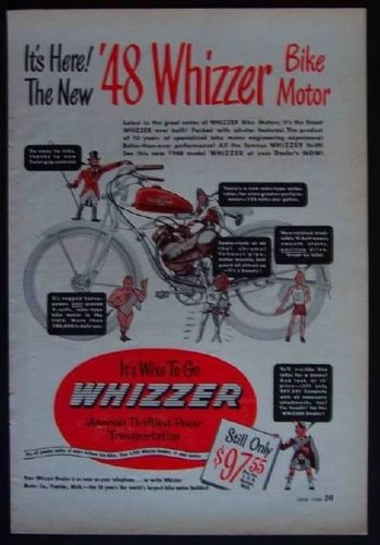 Motore bici whizzer 1948 - bici,