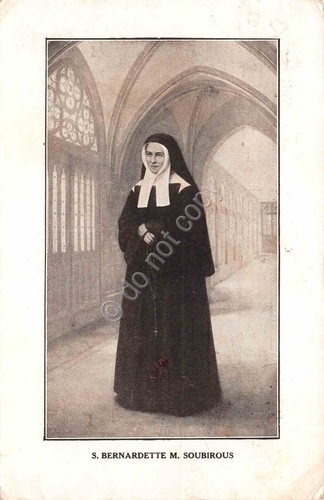 Cartolina suor bernadette - bernadette, m