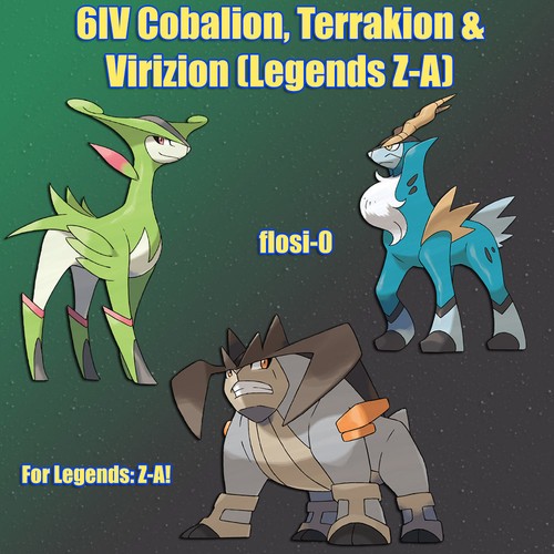 6iv shiny cobalion terrakion - 6iv,