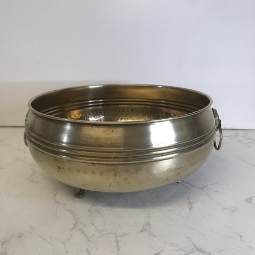 Vintage hammered brass trough - hammered,