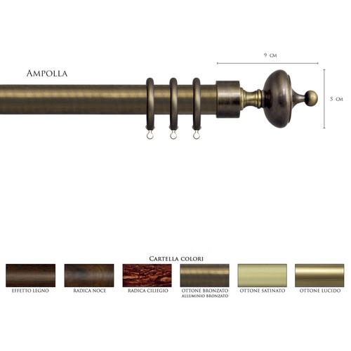 Scorritenda bastone 25mm per - 25mm,