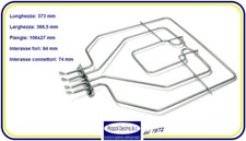 RESISTENZA SERPENTINA SUPERIORE 2800W FORNO BOSCH SIEMENS 1500W+1300W DOPPIA