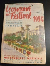 1954 Sanremo 4`FESTIVAL Della Canzone