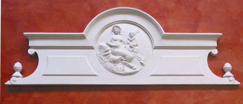 Bassorilievo gesso bianco - bassorilievo, in