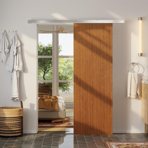 Homcom porta scorrevole muro - a,