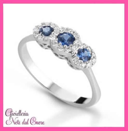 Anello oro bianco - anello, veri