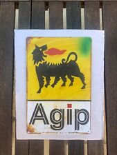 Insegna in metallo Agip, 20x30