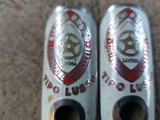 Nos  Bianchi Bruno tipo Lusso costruzioni biciclette Savona badge manubrio