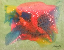 Bruno CONTENOTTE (Mantova 1922-1992) Composizione astratta 2 su tela cm 40x50