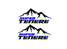 adesivi Moto - 2  adesivi Super Tenere - Stickers Super Tenere mod 3