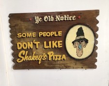 Insegna in legno Shakey's