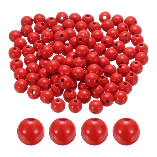Perline legno rosso - in,