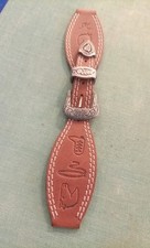 CINTURINO PER OROLOGIO CUOIO TEXAS TIPO EL CHARRO ATTACCO 16