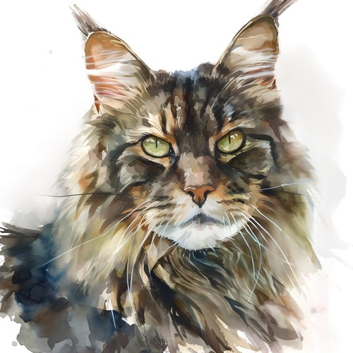 Adesivi maine coon gatto - adesivi,