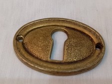 Borchia borchietta serratura bocchetta chiave ottone mobili antichi placca 