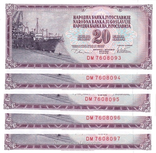Jugoslavia lotto banconote - lotto, 5