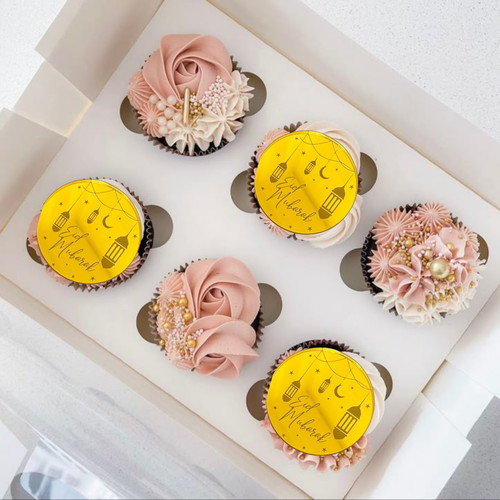 Eid mubarak cupcake disco - mubarak,