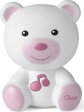 Luce Notte Lampada Portatile a Forma di Orso Prima Infanzia 0+ Mesi Rosa CHICCO