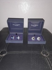 2 paia di gemelli smaltati