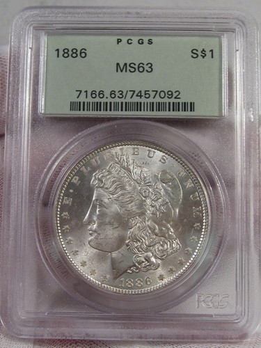 1886 dollaro argento - bu,
