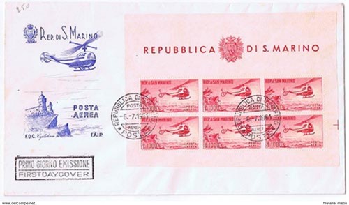 San marino 1961 - marino_1961, elicottero
