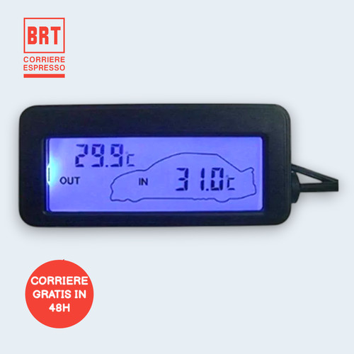 Termometro digitale auto led - termometro,