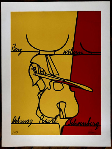 Valerio adami lithographie - adami,