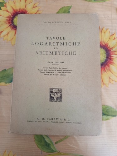 Tavole logaritmiche - tavole,