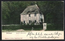 Weimar, cartolina, casa da