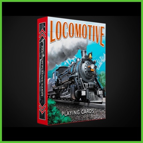 Mazzo carte locomotive da - locomotive,