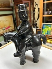 POLICE on HORSE. Bronze