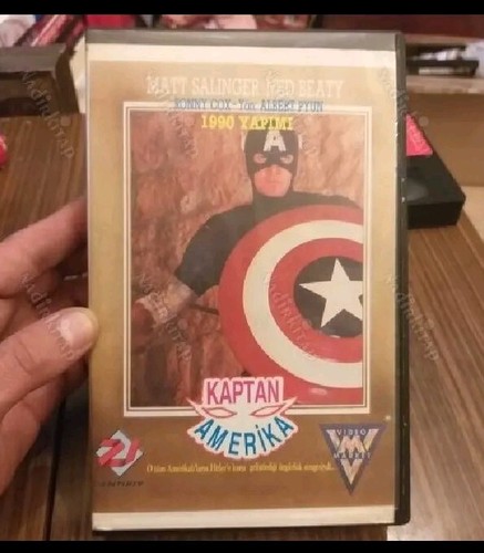 Captain america turkish vhs - america,