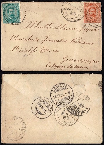1889 italia 50c - 1889,