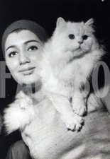 Foto vintage Francia, Mousseline, il persiano bianco, 1964, stampa 18x13 cm