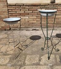 Antico porta catino lavamani smaltato in ferro battuto toletta toilette completo