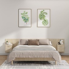 Testiera Letto con Comodini in