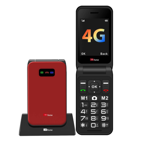 Ttfone tt760 red flip - red,