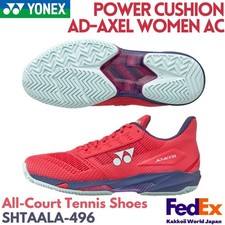 YONEX Scarpe da Tennis Power Cushion Ad-axel Donna AC Tramonto Rosso SHTAALA 496 NUOVE