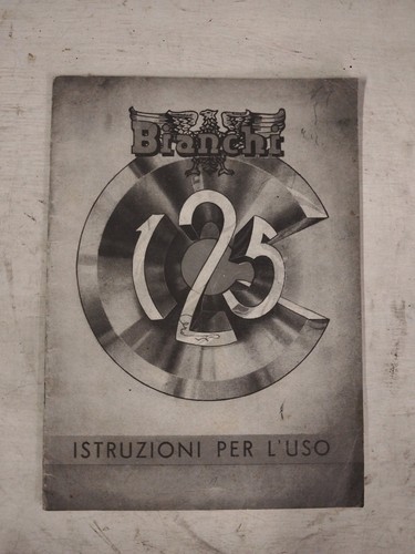 Moto bianchi 125 - moto, libretto