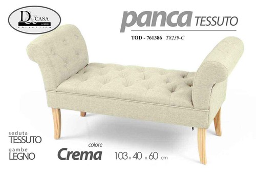 Panca scendiletto tessuto - panca,