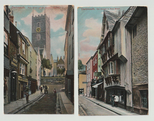 Two 1909 postcards foss - postcards,,