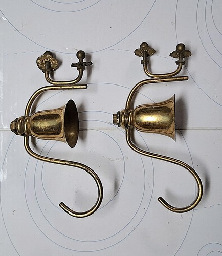 Coppia braccetti ottone - braccetti, in